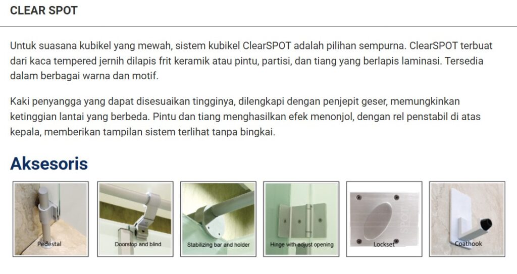 Clear Spot for glases