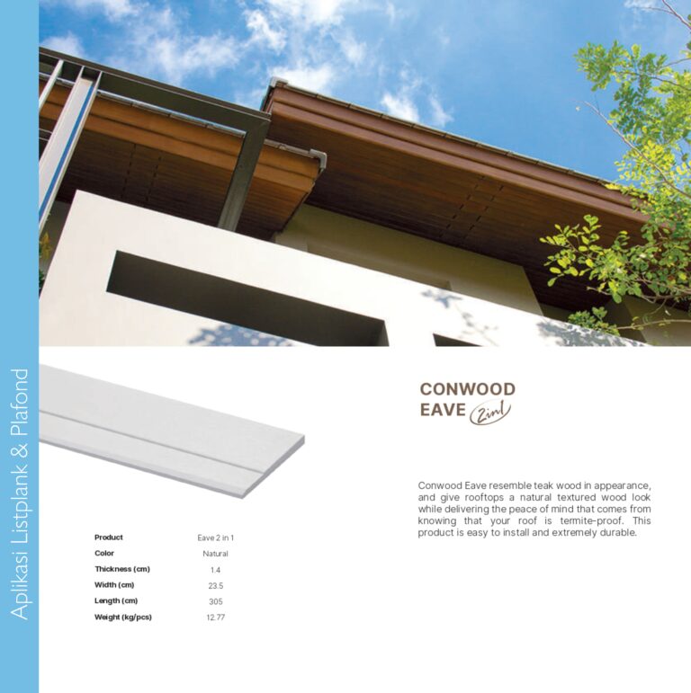 Conwood Jogja solo listplank Eave 2 in one