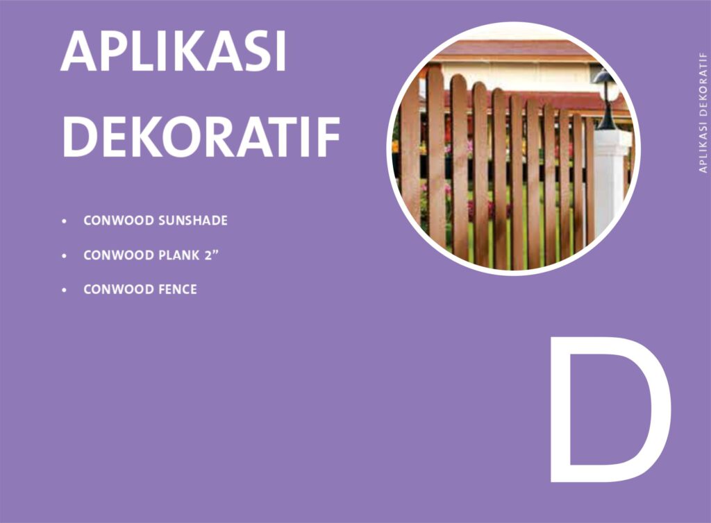 aplikasi conwood decoratif