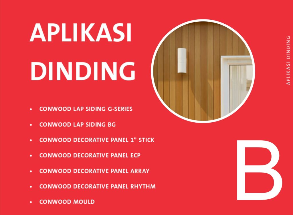 aplikasi conwood dinding