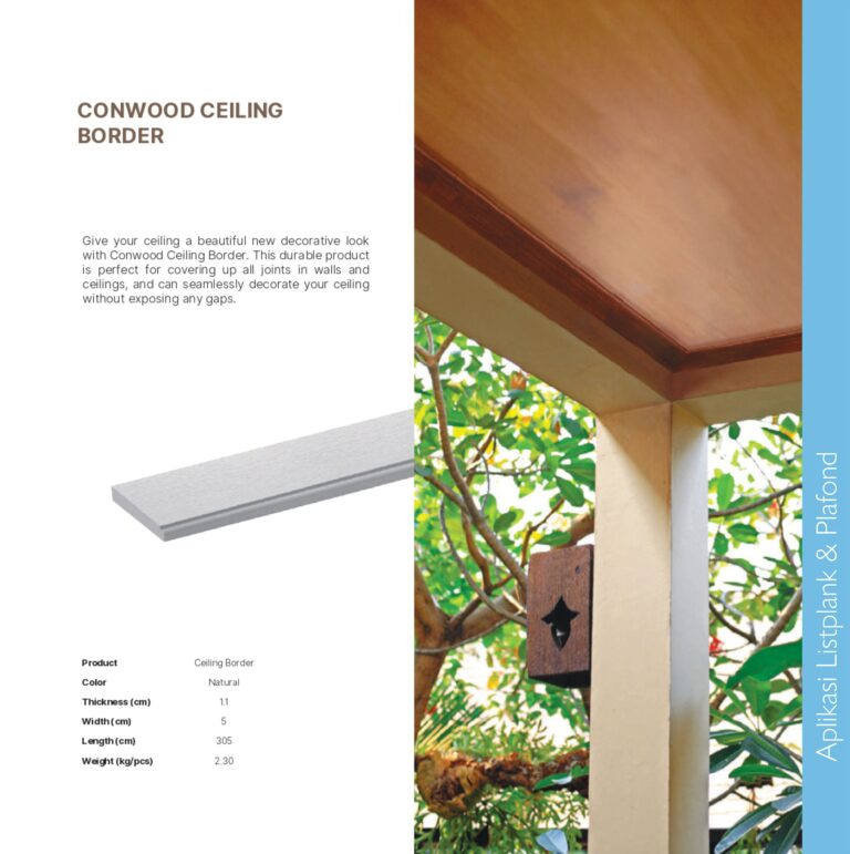 aplikasi conwood ceiling border